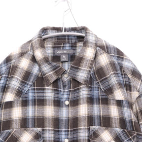 Eddie Bauer 00s | Check Western Shirt "Brown Blue"