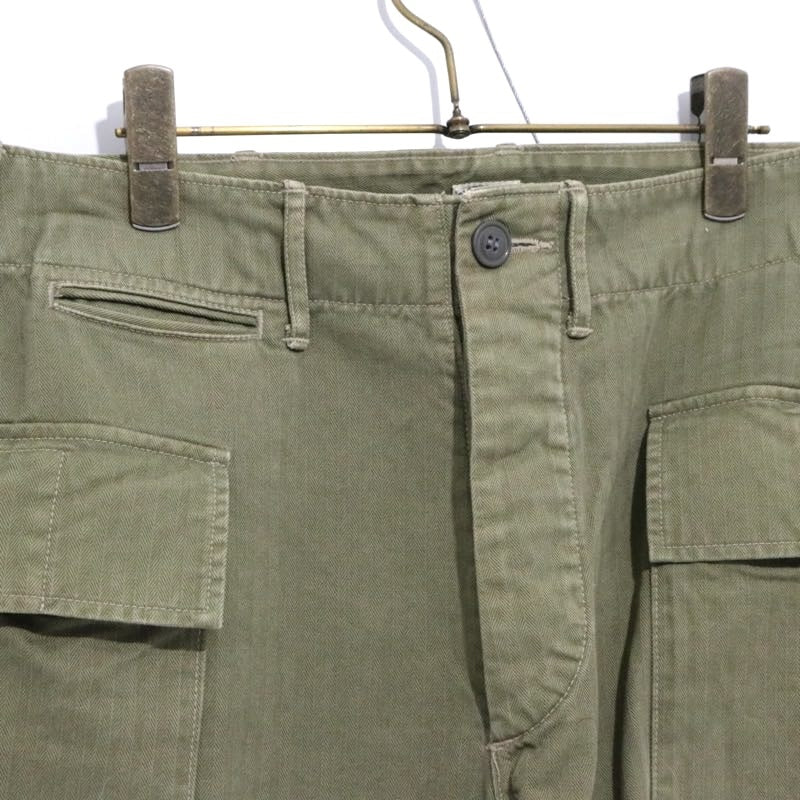 COOTIE PRODUCTIONS | Herringbone Cargo Shorts "Large Side Pockets"