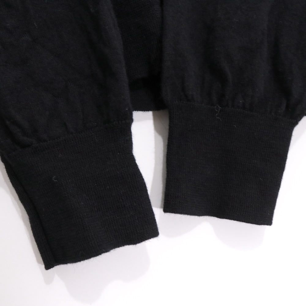 PRADA 23AW | High-Gauge Wool Crew-Neck Knit "Black" (DNA641 S152 128D)