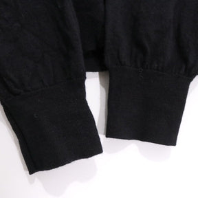 PRADA 23AW | High-Gauge Wool Crew-Neck Knit "Black" (DNA641 S152 128D)