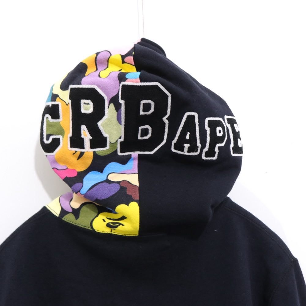 F.C.Real Bristol × A BATHING APE 19SS | SHARK FULL ZIP HOODIE "Black" (001ZPF231905X)
