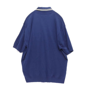 VINTAGE II | 70s BAN-LON Knit Polo Shirt "Navy"