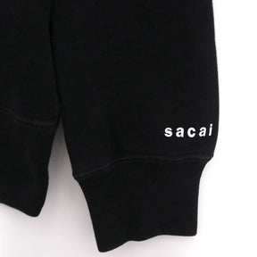 sacai × KAWS 21SS | Flock Print Hoodie "Black/Green" (21-0286S)