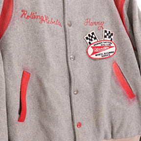 Gamemaster Marshall Clothing Mfg Co 60s | Vintage Award Jacket "Grey/Red" (Made in USA)