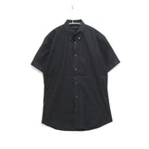 ALEXANDER MCQUEEN 13SS | S/S Button Down Shirt "Back Strap Detail" (Black)