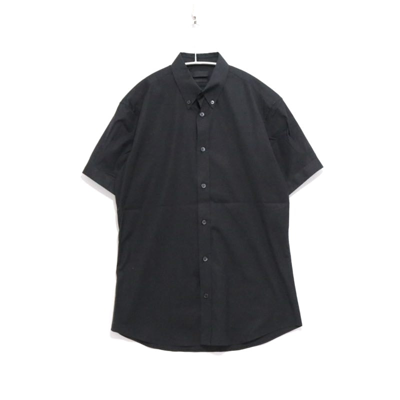 ALEXANDER MCQUEEN 13SS | S/S Button Down Shirt "Back Strap Detail" (Black)