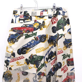 sacai 25ss | Car Race Tropical Print Skirt "White/Multi" (25-07729)