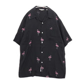 TOWN 25SS | FLAMINGO Open Collar Shirt "Flamingo Pattern" (25SS-SNTN-01)