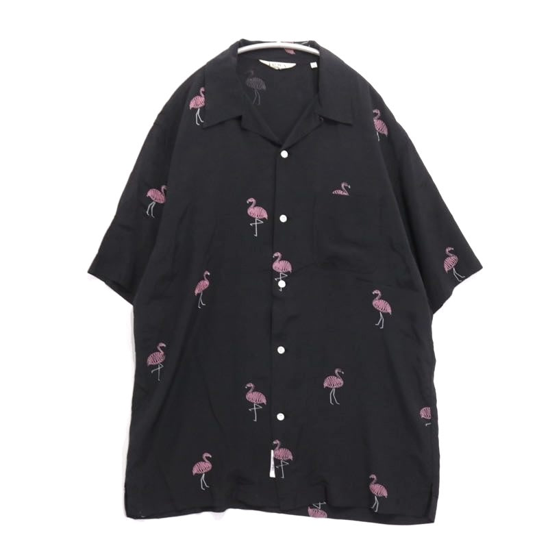 TOWN 25SS | FLAMINGO Open Collar Shirt "Flamingo Pattern" (25SS-SNTN-01)