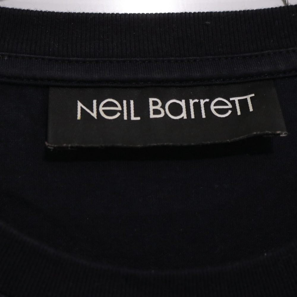 Neil Barrett | Double Thunderbolt Print T-Shirt "Black" (PBJT546S M503S)