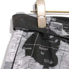 sacai 20SS | World Map Short Pants "Black" (20-02303M)