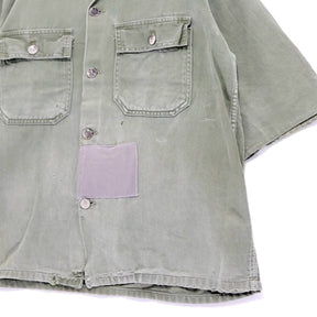 Vintage 40s Style | U.S.ARMY Type Remake S/S Military Shirt "KHAKI"