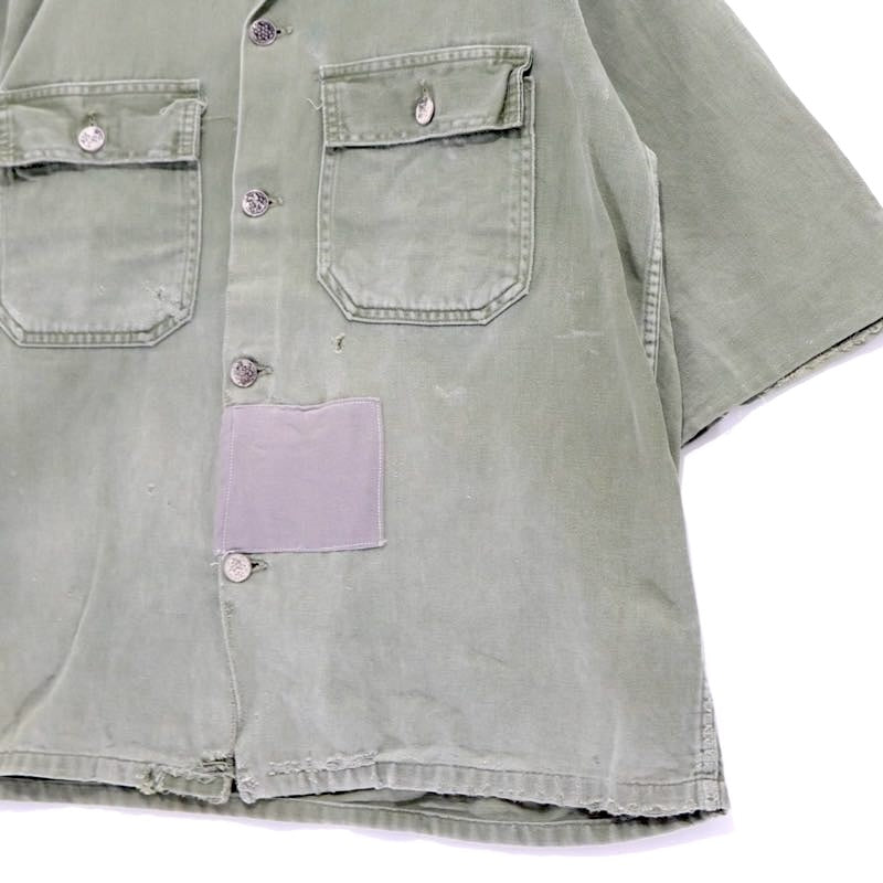 Vintage 40s Style | U.S.ARMY Type Remake S/S Military Shirt "KHAKI"
