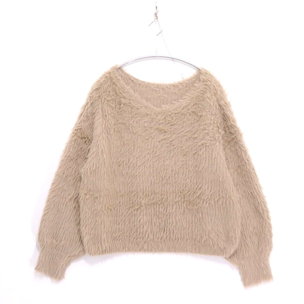 Discoat | Feather Yarn 2WAY One-Shoulder Pullover (DCZ1042305A0015)
