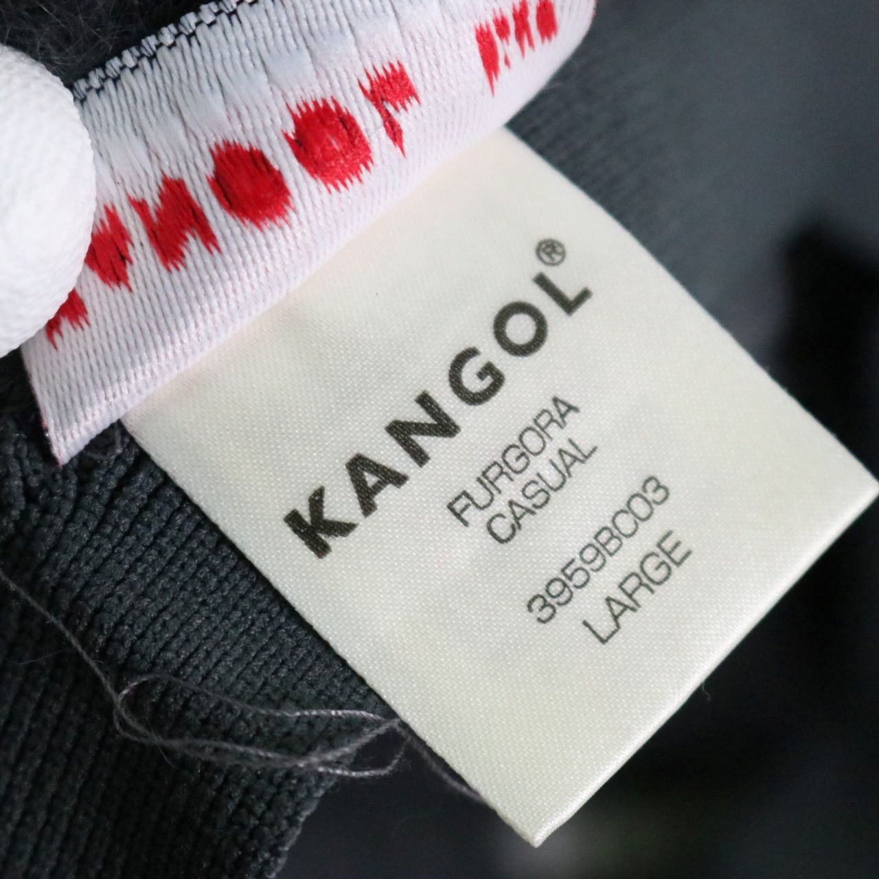 90s 00s KANGOL(カンゴール) アンゴラファー ハット ブルーロゴ