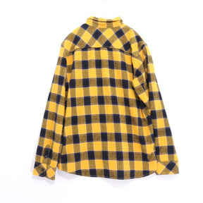 GAIJIN MADE | Heavy Flannel Check Shirt "Yellow / Navy"