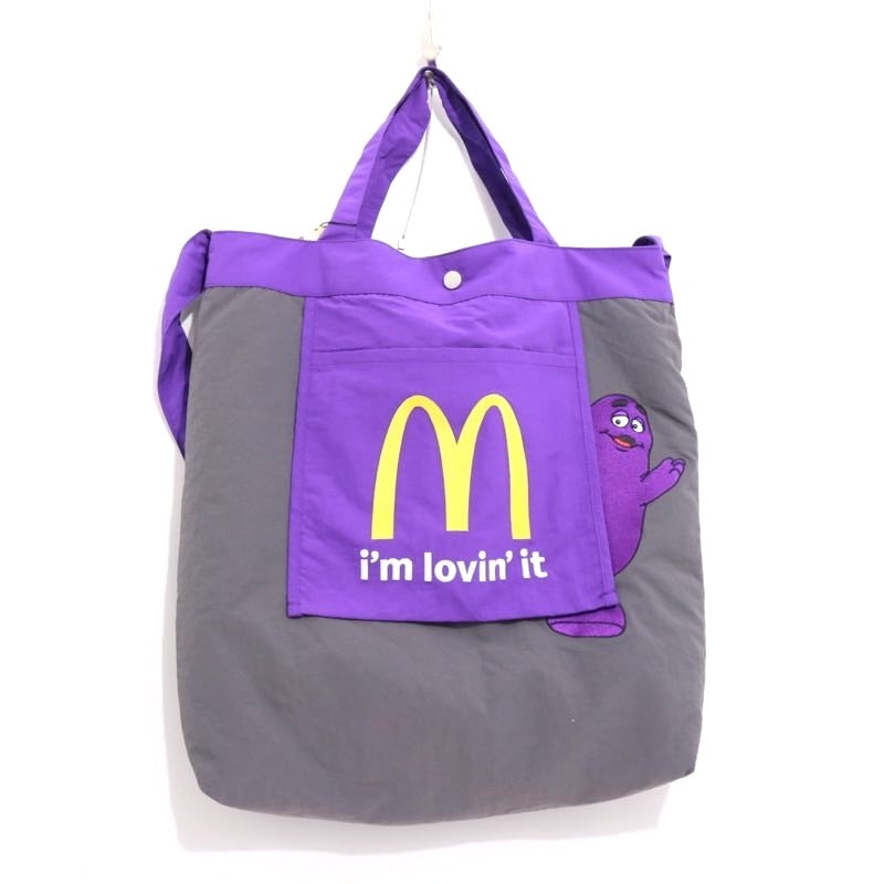 graniph 25AW | McDonald's Grimace 2WAY Tote Bag "Purple / Grey"