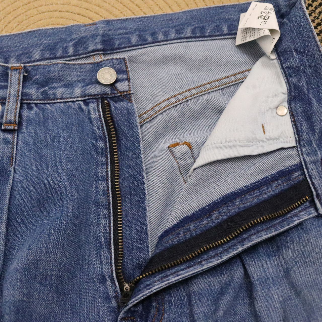 ALTIMA(アルティマ) 22ss WASH DENIM TUCK BAGGY PANTS