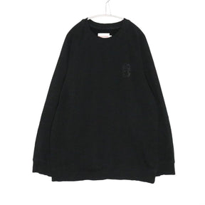VICTORIA | Logo Print Crewneck Sweatshirt "Black"