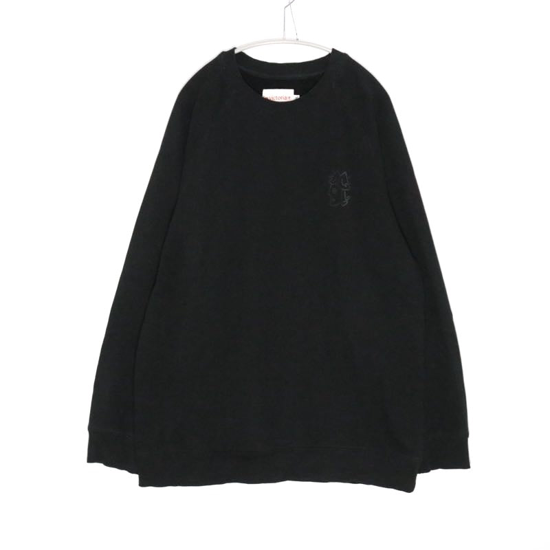VICTORIA | Logo Print Crewneck Sweatshirt "Black"