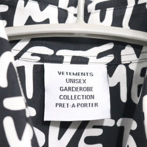 VETEMENTS(ヴェトモン) 24ss GRAFITTI PRINT S/S SHIRT