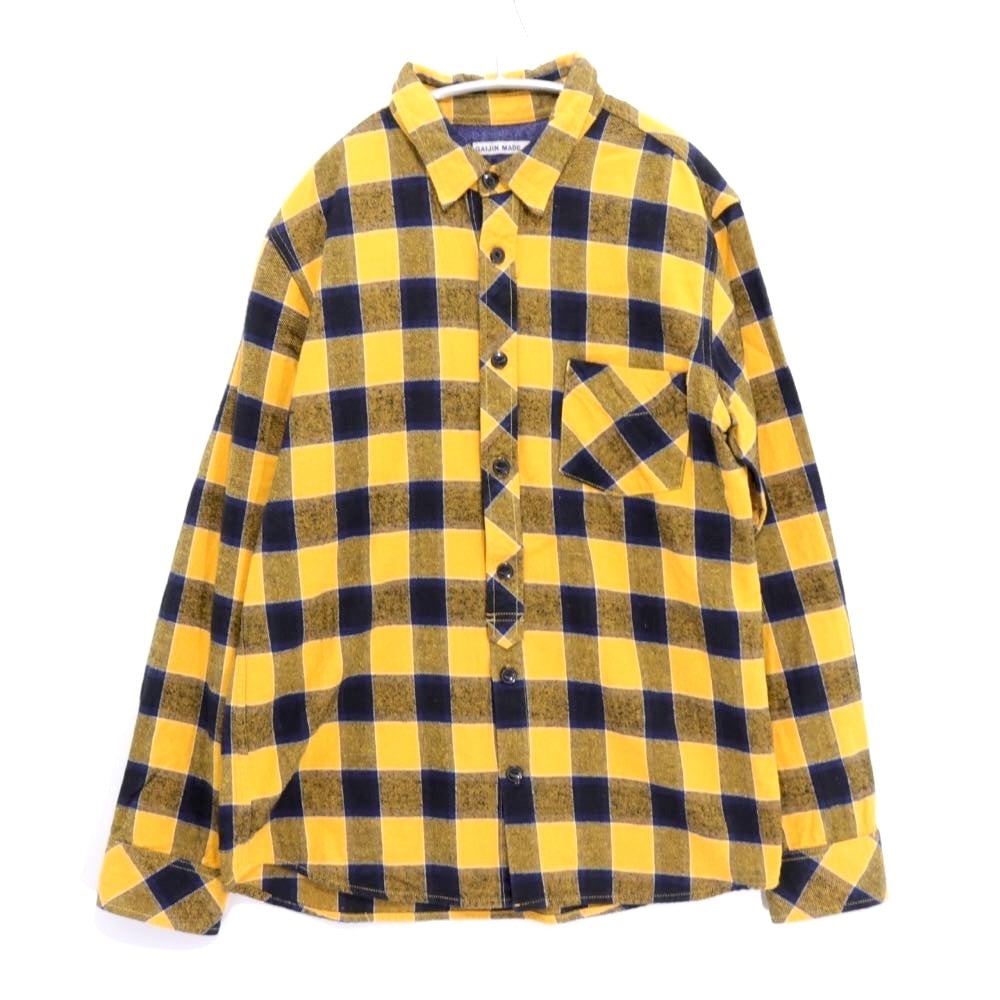 GAIJIN MADE | Heavy Flannel Check Shirt "Yellow / Navy"