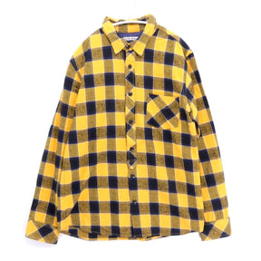 GAIJIN MADE | Heavy Flannel Check Shirt "Yellow / Navy"