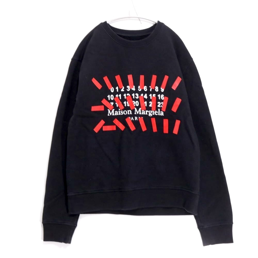 Maison Margiela 21SS | Tape Logo Print Sweatshirt "Black" (S30GU0149 S25503)
