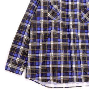FAT 04FW | Flannel Check Shirt JACK "Blue" (F/04-FW/SH-02)