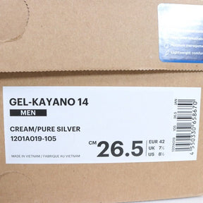 ASICS | GEL-KAYANO 14 "Cream / Pure Silver" (1201A019-105)