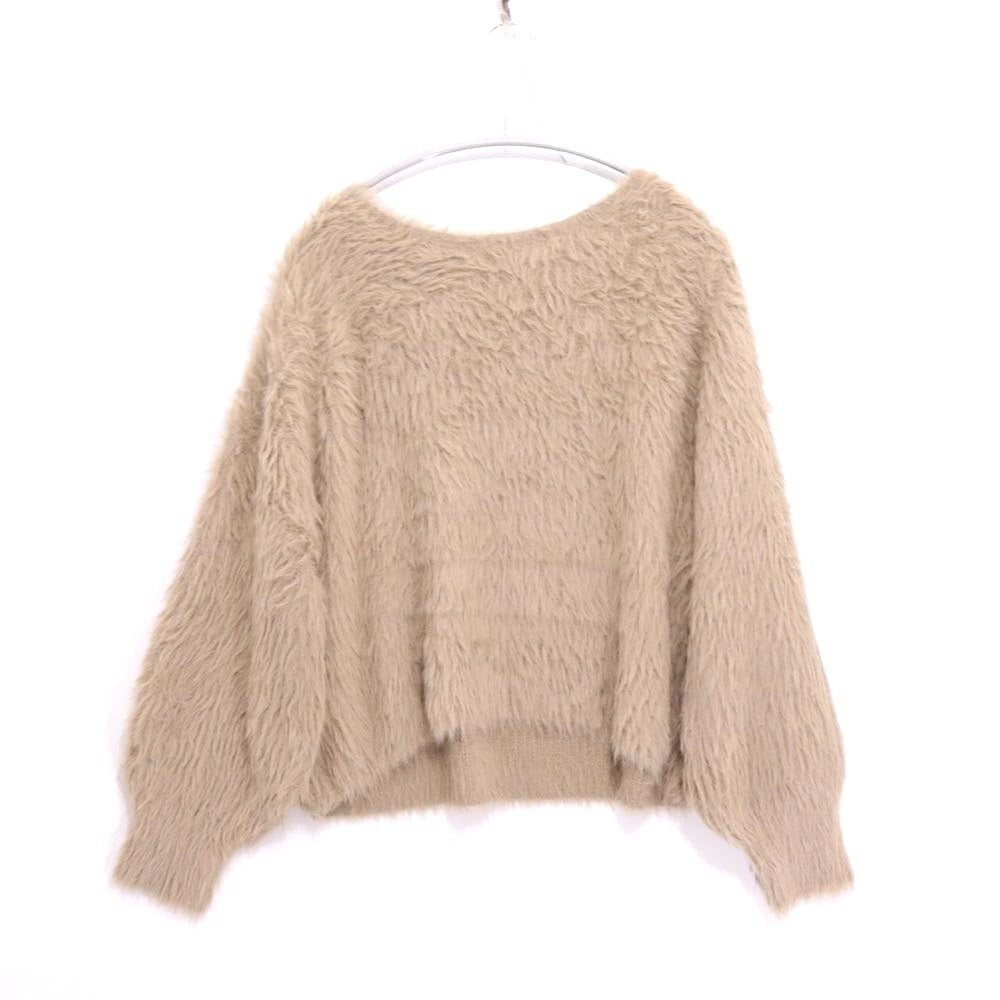 Discoat | Feather Yarn 2WAY One-Shoulder Pullover (DCZ1042305A0015)