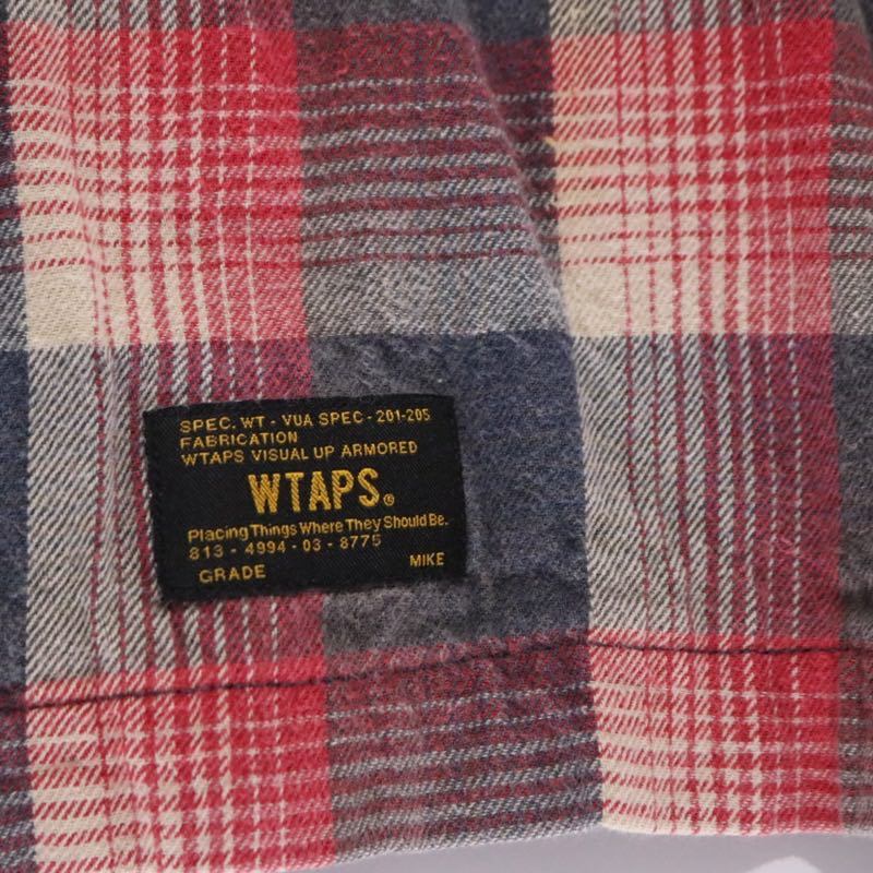 WTAPS 12SS | Union L/S Shirt "Red/Gray"