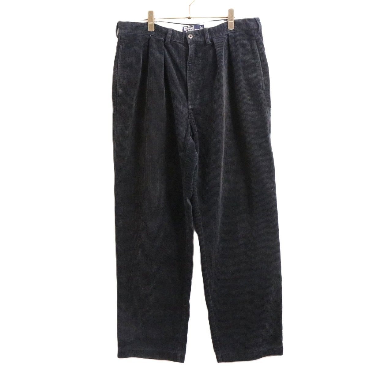 90s vintage Polo Ralph Lauren ポロラルフローレン Tuck Corduroy Pants ”POLO CORDS” 太畝