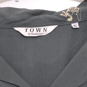 TOWN 25SS | COWBOY Open Collar Shirt "Dark Green" (25SS-SNTN-01)