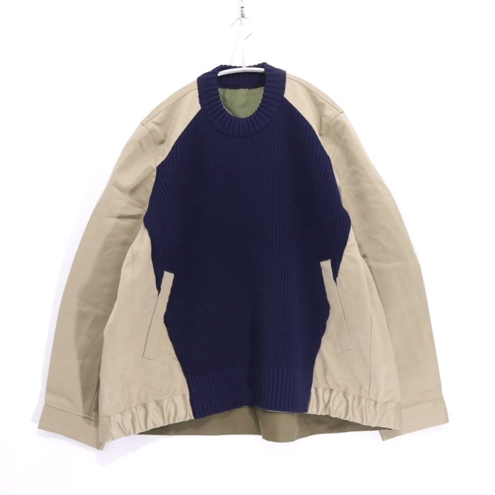 sacai 25SS | Cotton Chino Mix Pullover (25-03606M)