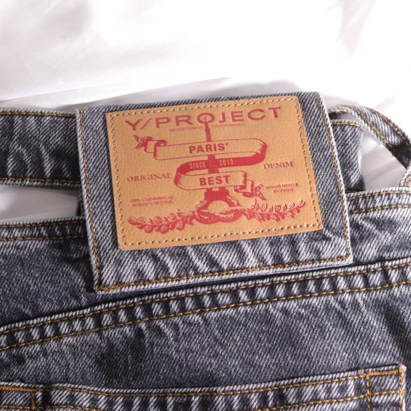 Y/PROJECT | Waistband-less Denim Pants "Black Wash"