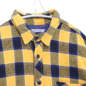 GAIJIN MADE | Heavy Flannel Check Shirt "Yellow / Navy"