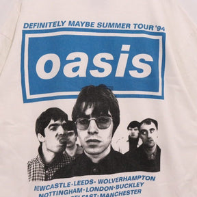 Oasis (Vintage Style Boot) | "Definitely Maybe" Summer Tour T-Shirt "Giant Tag / Made in USA"
