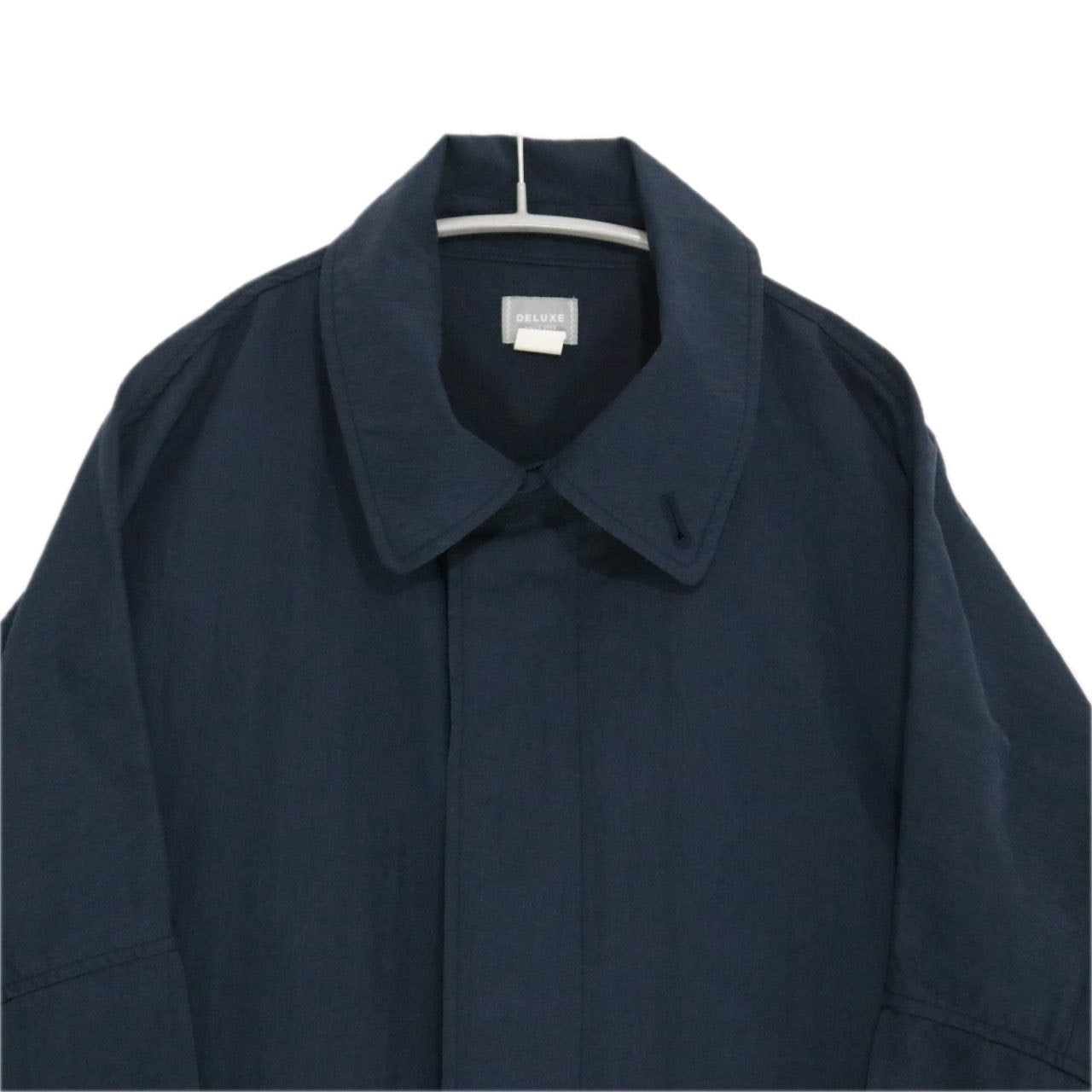 DELUXE | Big Silhouette Sten Collar Coat "Navy" (D5250)
