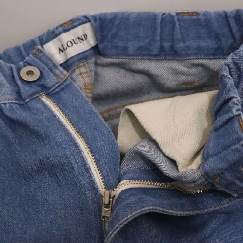 ALOUND 25SS | VENTILATION BLEACH DENIM PANTS "Ice Blue"