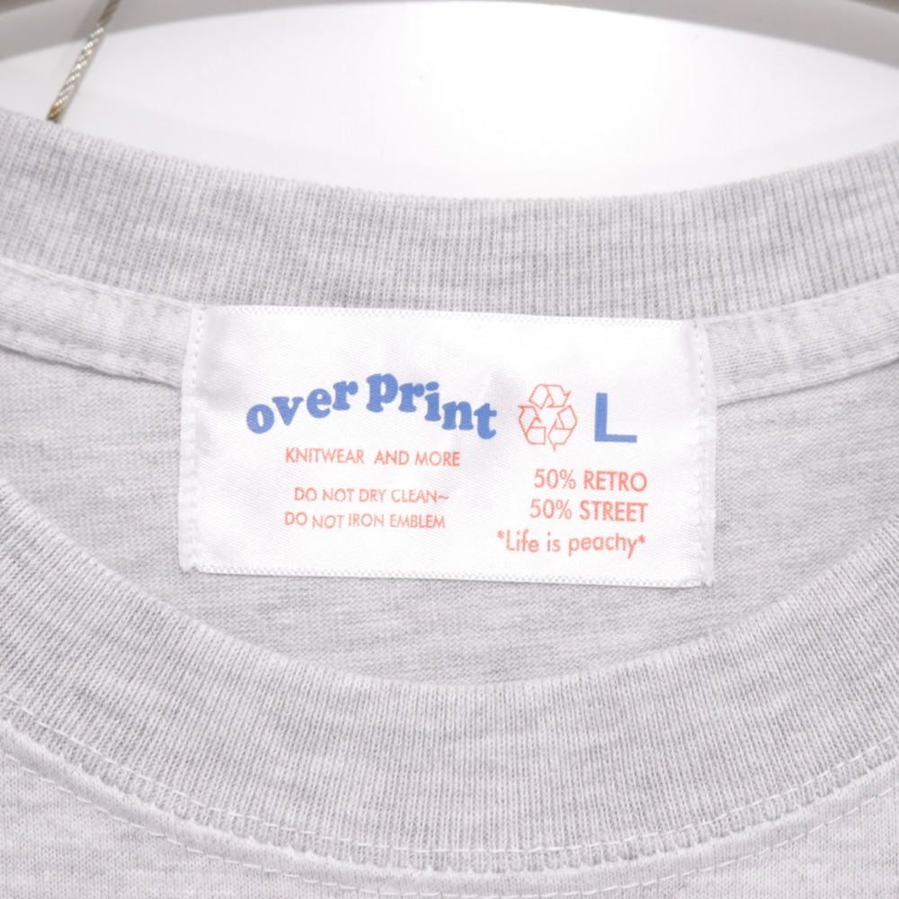 over print | POP ART TEE Ver.4 "Ash Gray"