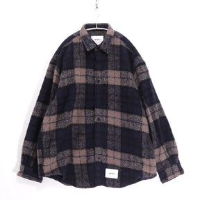 WTAPS 25AW | TXT 02 / LS / WONY. TWEED. TEXTILE "Gray / Navy" (252TQDT-SHM04)