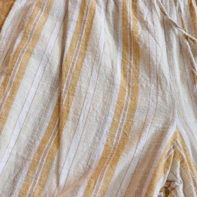 mlle GABRIELLE | Wide Easy Pants "Yellow Stripe" (Made in India)