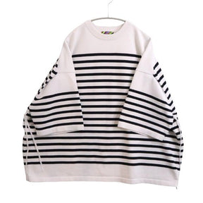 is-ness(イズネス)  25ss KNIT VENTI BORDER T-SHIRT