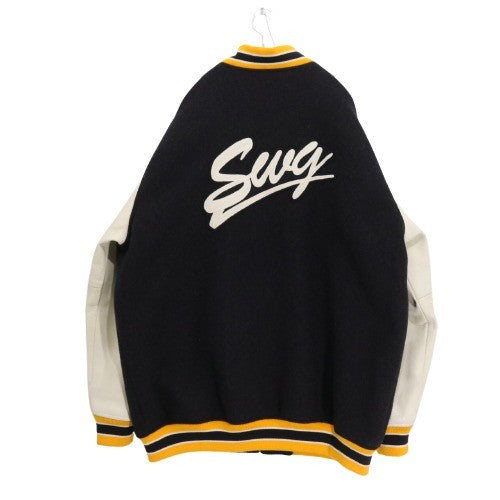 SWAGGER | Varsity Jacket "S-Logo" (Black/White)