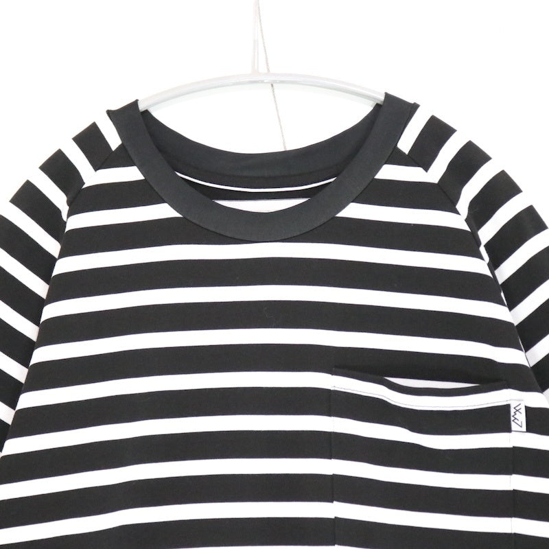 CMF OUTDOOR GARMENT 24FW | BORDER TEE H/S "White/Black" (CMF2402-C12)
