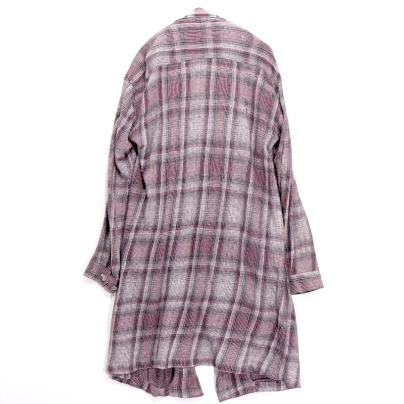 MIHARAYASUHIRO 17SS | Flannel Check Long Shirt Coat (71091178)