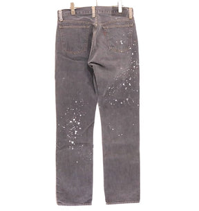 Johnbull | Slim Fit Grey Denim Pants "Paint Custom"