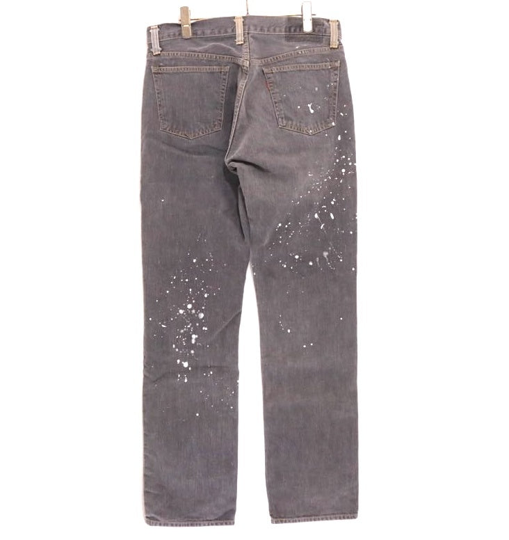 Johnbull | Slim Fit Grey Denim Pants "Paint Custom"