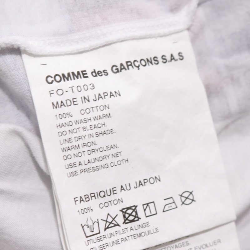 COMME des GARÇONS SHIRT 25SS | Tartan Check Print T-Shirt "White/Red/Blue" (FO-T003)